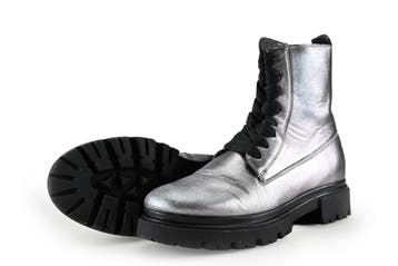 Red-Rag Veterboots in maat 36 Zilver, Kleding | Dames, Schoenen, Overige kleuren, Verzenden, Overige typen, Zo goed als nieuw