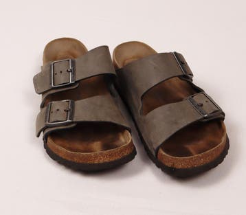Birkenstock Arizona unisex slippers taupe maat 38, Verzenden, Gedragen