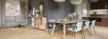 Cube Design Spider tafel, 160-300x80cm, houten onderstel, Overige plaatsen, Ophalen of Verzenden, Nieuw in verpakking, Stoel