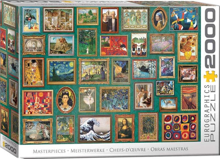 Masterpieces Puzzel (2000 stukjes) | Eurographics - Puzzels, Hobby en Vrije tijd, Denksport en Puzzels, Nieuw, Verzenden