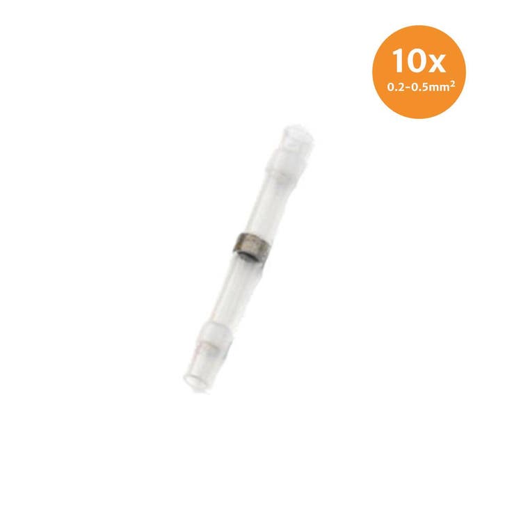 Soldeerhuls Waterdicht Wit (0.2-0.5mm) 10 Stuks, Auto-onderdelen, Elektronica en Kabels, Nieuw, Ophalen of Verzenden
