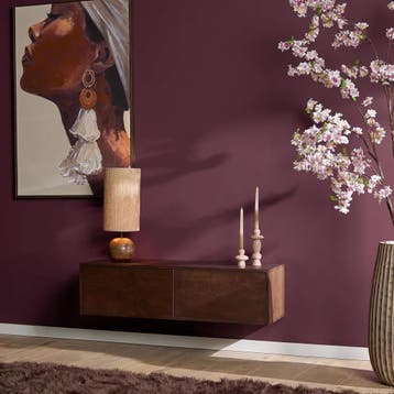 Zwevend tv meubel Vision Bruin Mangohout 120 cm | Starfurn, Huis en Inrichting, Ophalen of Verzenden, Nieuw