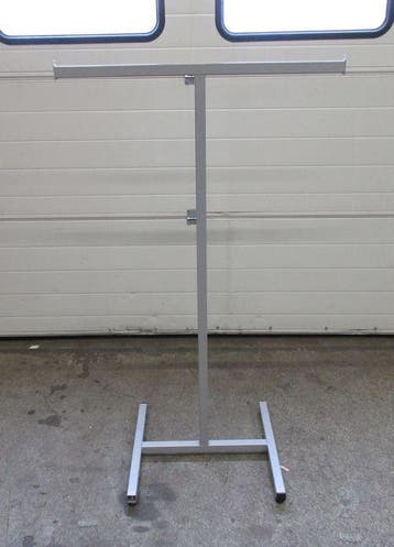 Kledingrek, B80 x D50 x H134 cm, grijs