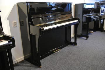 Seiler 122 bij Veenstra Rheden, Muziek en Instrumenten, Piano's, Zo goed als nieuw, Zwart, Piano, Hoogglans