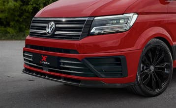 X-Form Voorlip Zwart VW Crafter, Nieuw, Ophalen of Verzenden, Bumper, Volkswagen