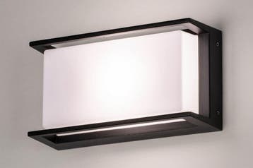 Rietveld Wandlampen - Zwart - Kunststof, Aluminium, Verzenden, Nieuw