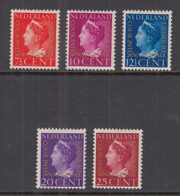 Nederland 1947 - Dienstzegels, Cour Internationale de, Gestempeld