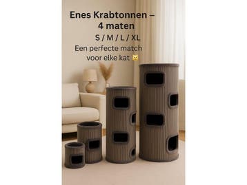 Flamingo Enes - Krabton L - 4 verdiepingen - Grijs, Verzenden, Zo goed als nieuw