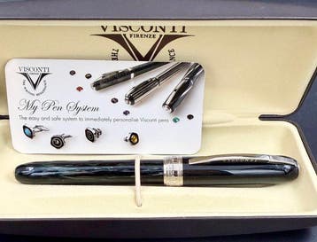 Visconti - Rembrandt Black Marbled - Roller balpen, Verzamelen, Pennenverzamelingen, Nieuw