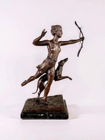 Enrique molins balleste - Beeld, Diane chasseresse - 40 cm -, Antiek en Kunst