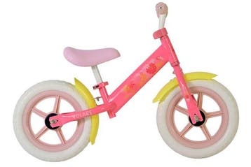 Volare Loopfiets - 12 inch - Roze/Geel - zonder, Verzenden, Nieuw