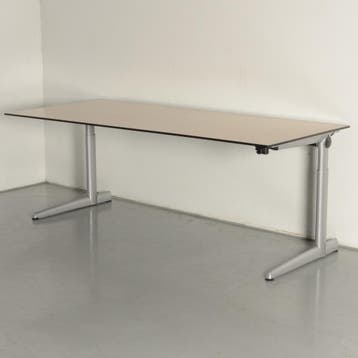 Ahrend 500 bureau, eiken blad, 200 x 80/90, hoogte, Ophalen of Verzenden, Nieuw