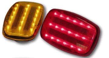 LED Flitslamp 6v 160x100mm Batterijen Magneetvoet, Ophalen of Verzenden, Nieuw