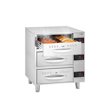 GGM Gastro | Warmhoudkast - 6,0kW - GN 1/1 - 3 laden - |, Verzenden, Nieuw in verpakking, Meubilair