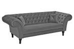 Chesterfield Design 3-zits loungebank PARIS 225cm, Huis en Inrichting, Banken | Bankstellen, Ophalen of Verzenden, Nieuw