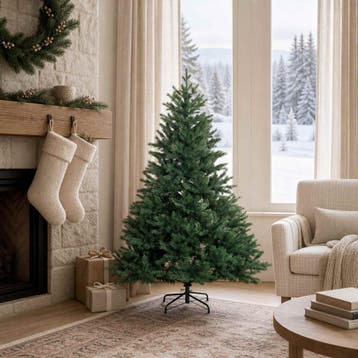 vidaXL Kunstmatige Inklapbare Kerstboom 120 cm PVC en Metaal, Diversen, Verzenden, Nieuw