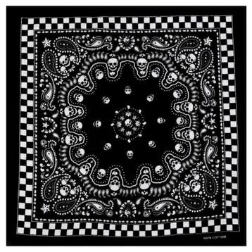Fako Fashion - Bandana - Hoofddoek - Sjaal - Skull / Schedel, Verzenden, Nieuw