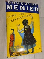 Chocolat Menier - Namaak vermijden - Emaille plaat - Staal