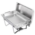 Warmhoudbak chafing dish huren op vuur €10,- voor 3 dagen, Ophalen, Nieuw, Overige