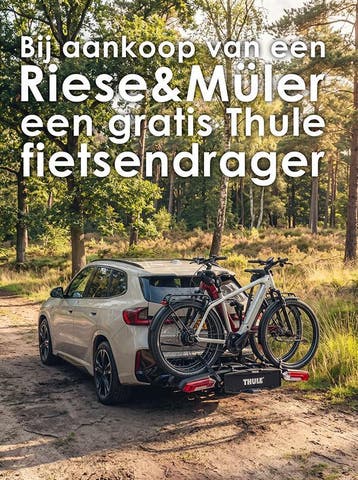 Gratis Thule fietsendrager bij een nieuwe Riese&amp;Müller, Fietsen en Brommers, Elektrische fietsen, Nieuw, Riese & Müller