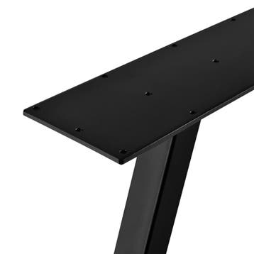 Stalen A tafelpoot set van 2 meubelpoot 70x12x72 cm zwart, Verzenden, Nieuw