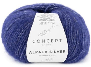 Katia Concept Alpaca Silver - 283 Nachtblauw - Glansgaren, Ophalen of Verzenden, Nieuw
