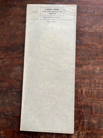 Stafkaart Nieuwe Schans, Boeken, Gelezen, Verzenden, Landkaart, 1800 tot 2000