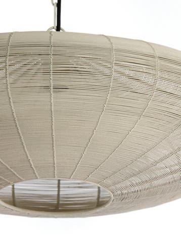 2dekans | Light & Living Hanglamp Bahoto 60cm – Mat Crème –, Ophalen of Verzenden, Zo goed als nieuw