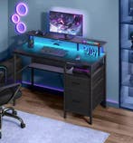 Bureau met LED, Lades en Stopcontacten – 120 cm Werkruimte, Verzenden, Nieuw