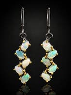 Opaal - Zilver - Oorbellen - Rainbow Glow