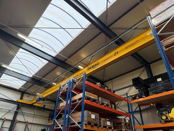 Demag enkelligger bovenloopkraan 22.550mm x 2t 001644U, Doe-het-zelf en Verbouw, Gereedschap | Overige machines, Gebruikt, Ophalen