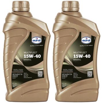 Eurol Aanbieding: 2 X Multifleet 15W40 1L, Verzenden