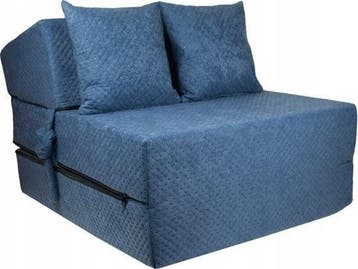 Logeerbed Opvouwbaar Navy | Laatste Stuk!, Ophalen of Verzenden, Zo goed als nieuw, Matras, 200 cm