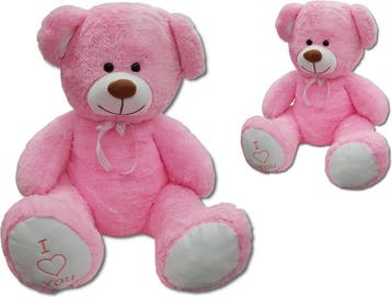 Roze Teddybeer 160cm | Geborduurd Hart | Nieuw | Scherpe..., Kinderen en Baby's, Speelgoed | Knuffels en Pluche, Ophalen of Verzenden