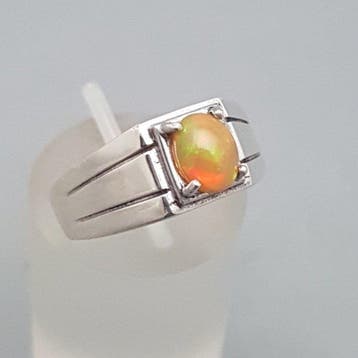 Zilver, Art Deco, Opaal - Ring
