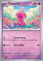 Tinkatink 101/193 reverse holo Paldea evolved, Ophalen of Verzenden, Nieuw, Losse kaart, Foil
