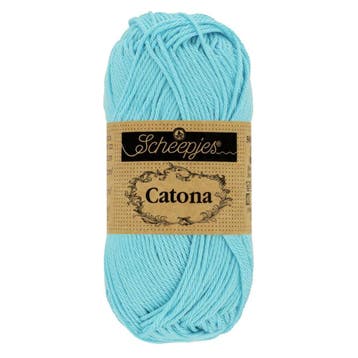 Scheepjes Catona 25g - 397 Cyan - Haakgaren / Breigaren, Ophalen of Verzenden, Nieuw, Breien of Haken, Wol of Garen