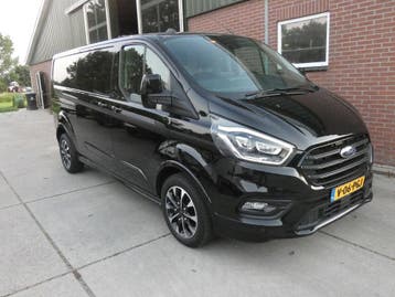 Ford Transit Custom 320 2.0 TDCI L2H1*Sport*leder* navi/cam*, Automaat, Gebruikt, Euro 6, Leder en Stof