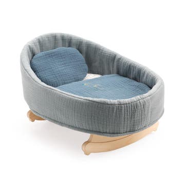 Djeco poppenwieg Blue Dream - houte van €49,99 voor €24,99, Ophalen of Verzenden, Nieuw