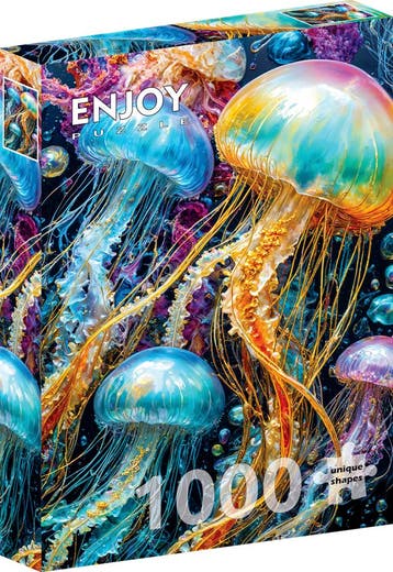 Jellyfish Glow Puzzel (1000 stukjes) | Enjoy Puzzle -, Hobby en Vrije tijd, Verzenden, Nieuw