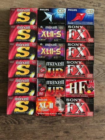 Philips, Sony, Maxell - CD Extra 90min - CD One 60min -, Nieuw