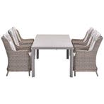 Garden Impressions Marbella tuinset 7-delig vintage willow -, Verzenden, Nieuw