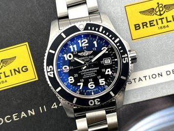 Breitling - Superocean II 44 - A17392 - Serviced - Box &, Nieuw