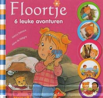 Floortje 6 leuke avonturen leesboek - Nancy Delvaux, Verzenden, Zo goed als nieuw, Nancy Delvaux