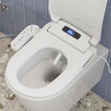 Bidet wc - Smart Toiletbril - Japans toilet - Wit, Verzenden, Zo goed als nieuw