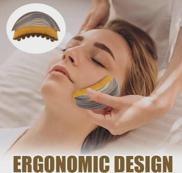 Gezichtsborstel & Houten Meridian Massage Kam: Lymfatische D, Verzenden, Nieuw