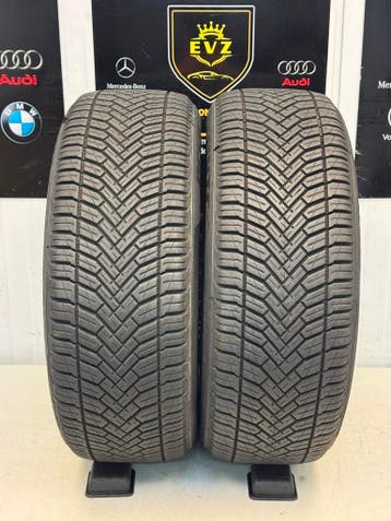 2 stuks 195/55R16 inch All-Seasons banden 7 mm, Gebruikt, 16 inch, All Season, Band(en)