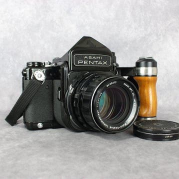 Pentax 6x7(MLU) Eye Level + Takumar 2,4/105mm 120 / medium, Nieuw