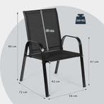 LIVSK Tuinstoelenset - Ademend en Duurzaam - Roestvrijstalen, Verzenden, Nieuw