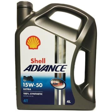 Shell Advance Ultra 4T 15W50 4L, Verzenden